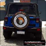Achilles Fire Safety advertising on Spare Wheel Cover.