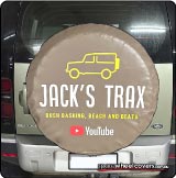 Land Rover spare tyre cover for Jacks Trax