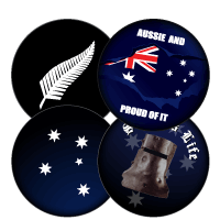 Flags, Patriotic and ANZAC custom wheel covers