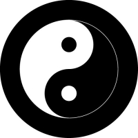 Yin Yang Symbol on your custom wheel cover