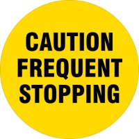 Caution Frequent Stopping Safety Wheel Cover