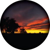 Outback Sunrise Spare Wheel Cover Design