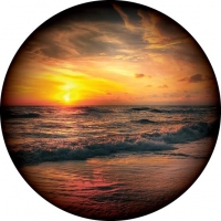 OZ Beach Sunset Wheel Cover