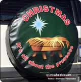 Christmas Design Spare Tyre Cover