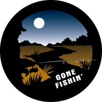 Gone Fishin' Spare Tyre Cover