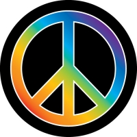 Peace Rainbow symbol Spare Wheel Cover