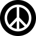 Peace Symbol Wheel Cover