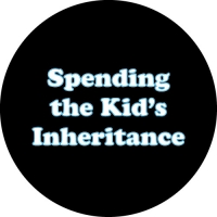 Spending the Kids Inheritance Tyre Cover