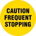 Caution Frequent Stopping Safety Wheel Cover