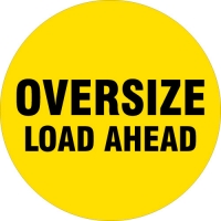 Oversize Load Ahead safety spare wheel cover