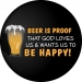 Beer is Proof that god loves us and wants us to be happy spare wheel cover design