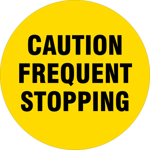 Caution Frequent Stopping Safety Wheel Cover