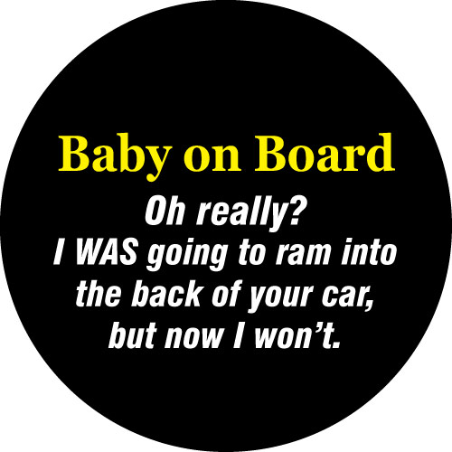 Baby On Board funny spare wheel cover
