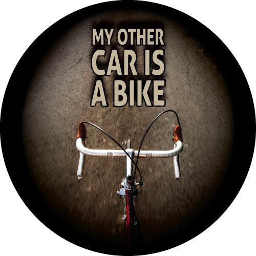 My other car is a bike spare tyre cover design